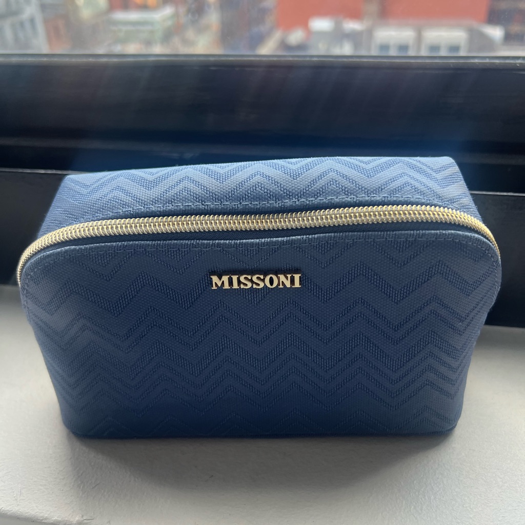 Nwot Missoni Chevron Zip Pouch Makeup And Toiletry Bag